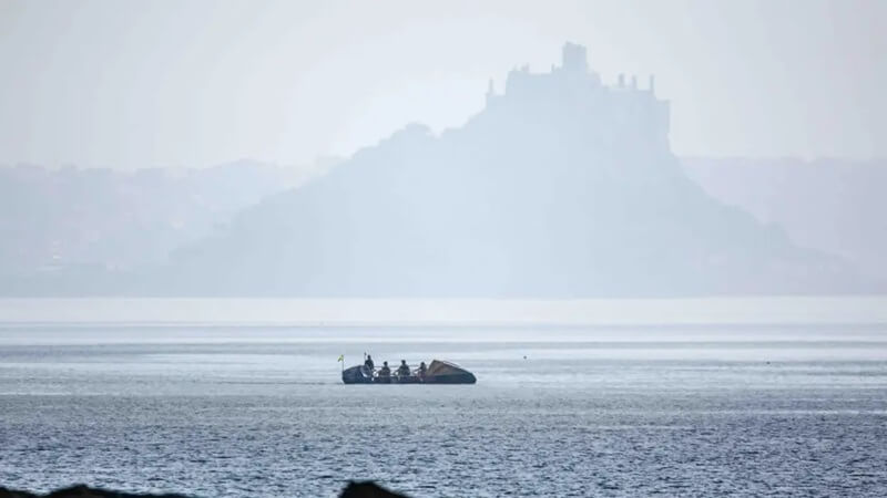 An image of the boat out on the water.